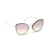 Tom Ford Womens Pink Lens Pink Cat Eye Sunglasses with 100% UV Protection - FT0683 63 55Z