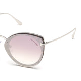 Tom Ford Womens Pink Lens Pink Cat Eye Sunglasses with 100% UV Protection - FT0683 63 55Z