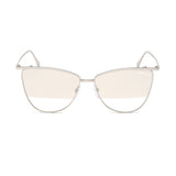 Tom Ford Womens Beige Lens Silver Navigator Sunglasses with 100% UV Protection - FT0684 58 16B
