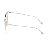 Tom Ford Womens Beige Lens Silver Navigator Sunglasses with 100% UV Protection - FT0684 58 16B
