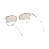 Tom Ford Womens Beige Lens Silver Navigator Sunglasses with 100% UV Protection - FT0684 58 16B