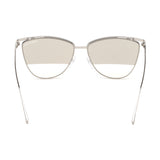 Tom Ford Womens Beige Lens Silver Navigator Sunglasses with 100% UV Protection - FT0684 58 16B