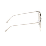 Tom Ford Womens Beige Lens Silver Navigator Sunglasses with 100% UV Protection - FT0684 58 16B