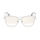 Tom Ford Womens Beige Lens Silver Butterfly Sunglasses with 100% UV Protection - FT0738 61 16C