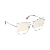 Tom Ford Womens Beige Lens Silver Butterfly Sunglasses with 100% UV Protection - FT0738 61 16C