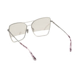 Tom Ford Womens Beige Lens Silver Butterfly Sunglasses with 100% UV Protection - FT0738 61 16C