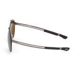 Tom Ford Mens Brown Lens Grey Aviator Sunglasses with 100% UV Protection - FT0829 61 12J