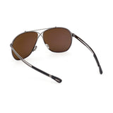 Tom Ford Mens Brown Lens Grey Aviator Sunglasses with 100% UV Protection - FT0829 61 12J