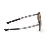 Tom Ford Mens Brown Lens Grey Aviator Sunglasses with 100% UV Protection - FT0829 61 12J