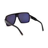 Tom Ford Mens Grey Lens Black Pilot Sunglasses with 100% UV Protection - FT0933 58 01A