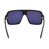 Tom Ford Mens Grey Lens Black Pilot Sunglasses with 100% UV Protection - FT0933 58 01A