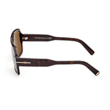 Tom Ford Mens Brown Lens Brown Square Sunglasses with 100% UV Protection - FT0933 58 52J