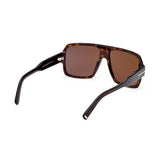 Tom Ford Mens Brown Lens Brown Square Sunglasses with 100% UV Protection - FT0933 58 52J