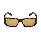 Tom Ford Unisex Brown Lens Brown Rectangular Sunglasses with 100% UV Protection - FT0986 56 52E