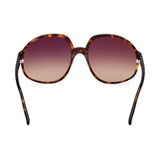Tom Ford Womens Brown Lens Brown Round Sunglasses with 100% UV Protection - FT0991 61 52F