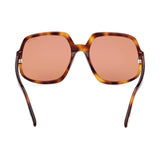 Tom Ford Womens Brown Lens Brown Oversized Sunglasses with 100% UV Protection - FT0992 60 52E