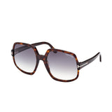 Tom Ford Womens Blue Lens Brown Oversized Sunglasses with 100% UV Protection - FT0992 60 52W
