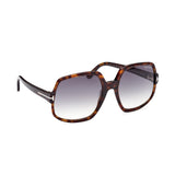 Tom Ford Womens Blue Lens Brown Oversized Sunglasses with 100% UV Protection - FT0992 60 52W