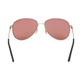 Tom Ford Unisex Brown Lens Gold Pilot Sunglasses with 100% UV Protection - FT0993 59 32E