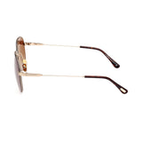 Tom Ford Unisex Brown Lens Gold Pilot Sunglasses with 100% UV Protection - FT0993 59 32F