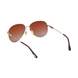 Tom Ford Unisex Brown Lens Gold Pilot Sunglasses with 100% UV Protection - FT0993 59 32F