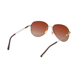 Tom Ford Unisex Brown Lens Gold Pilot Sunglasses with 100% UV Protection - FT0993 59 32F