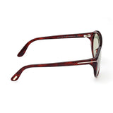 Tom Ford Mens Green Lens Red Pilot Sunglasses with 100% UV Protection - FT1001 57 54N