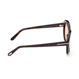 Tom Ford Womens Brown Lens Brown Oval Sunglasses with 100% UV Protection - FT1009 55 52E