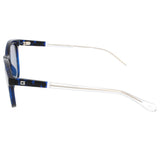 Guess Mens Grey Lens Blue Round Sunglasses with 100% UV Protection - GU6945-F 53 92C