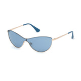 Guess Womens Blue Lens Blue Cat Eye Sunglasses with 100% UV Protection - GU7630 00 92V