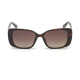 Guess Womens Brown Lens Brown Geometric Sunglasses with 100% UV Protection - GU7631 53 52F
