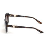 Guess Womens Brown Lens Brown Geometric Sunglasses with 100% UV Protection - GU7631 53 52F