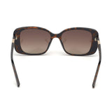Guess Womens Brown Lens Brown Geometric Sunglasses with 100% UV Protection - GU7631 53 52F
