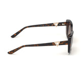 Guess Womens Brown Lens Brown Geometric Sunglasses with 100% UV Protection - GU7631 53 52F
