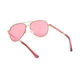 Guess Kids Red Lens Rose Pilot Sunglasses with 100% UV Protection - GU9187 51 28S
