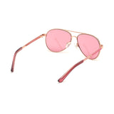 Guess Kids Red Lens Rose Pilot Sunglasses with 100% UV Protection - GU9187 51 28S