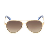 Guess Kids Brown Lens Gold Pilot Sunglasses with 100% UV Protection - GU9187 51 32F
