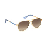 Guess Kids Brown Lens Gold Pilot Sunglasses with 100% UV Protection - GU9187 51 32F