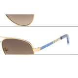 Guess Kids Brown Lens Gold Pilot Sunglasses with 100% UV Protection - GU9187 51 32F