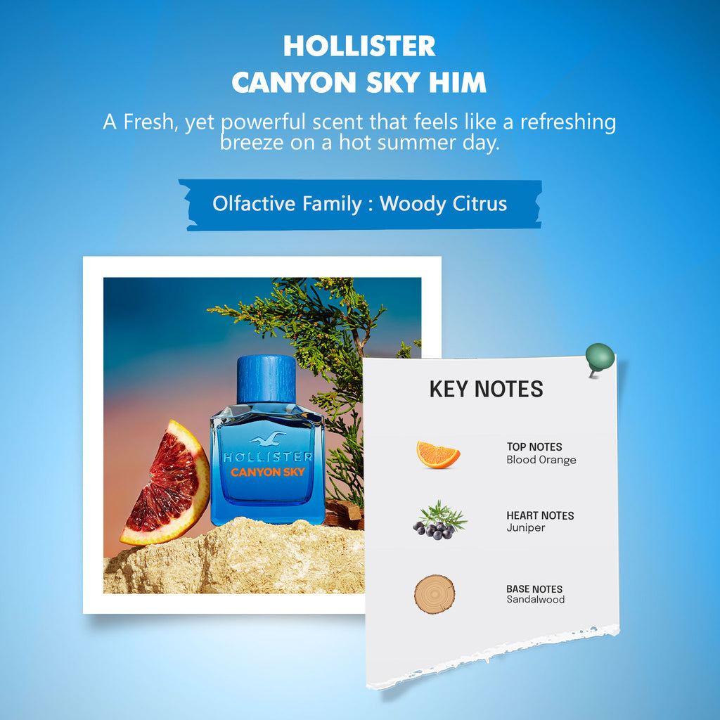 Hollister Canyon Sky For Him Eau de Toilette 100ml