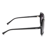Idee Smoke Gradient Lens Square Sunglass Full Rim Shiny Black Frame With 100% Uv Protection - Ids2649C4Psg