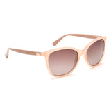 Idee Brown Gradient Lens Butterfly Sunglass Full Rim Shiny Light Brown Frame With 100% Uv Protection - Ids2696C9Psg