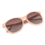 Idee Brown Gradient Lens Butterfly Sunglass Full Rim Shiny Light Brown Frame With 100% Uv Protection - Ids2696C9Psg