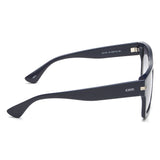 Idee Smoke Gradient Fm Lens Square Sunglass Full Rim Shiny Blue-Shiny Silver Part Frame With 100% Uv Protection - Ids2756C6Sg