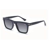 Idee Smoke Gradient Lens Square Sunglass Full Rim Shiny Blue Frame With 100% Uv Protection - Ids2800C7Psg