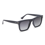 Idee Smoke Gradient Lens Square Sunglass Full Rim Shiny Blue Frame With 100% Uv Protection - Ids2800C7Psg