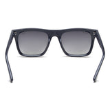 Idee Smoke Gradient Lens Square Sunglass Full Rim Shiny Blue Frame With 100% Uv Protection - Ids2800C7Psg