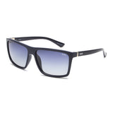 Idee Blue Gradient Lens Square Sunglass Full Rim Shiny Dark Blue Frame With 100% Uv Protection - Ids2802C10Psg