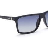 Idee Blue Gradient Lens Square Sunglass Full Rim Shiny Dark Blue Frame With 100% Uv Protection - Ids2802C10Psg