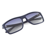 Idee Blue Gradient Lens Square Sunglass Full Rim Shiny Dark Blue Frame With 100% Uv Protection - Ids2802C10Psg